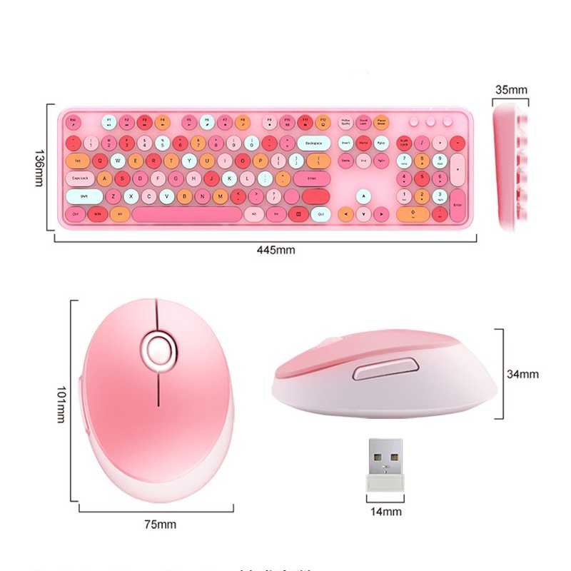 Ensemble clavier et souris à la maison pour ordinateur portable de bureau 2.4g