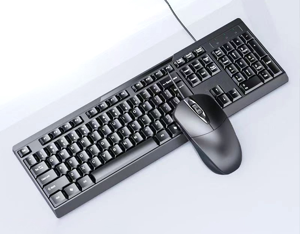 Ensemble clavier et souris filaire